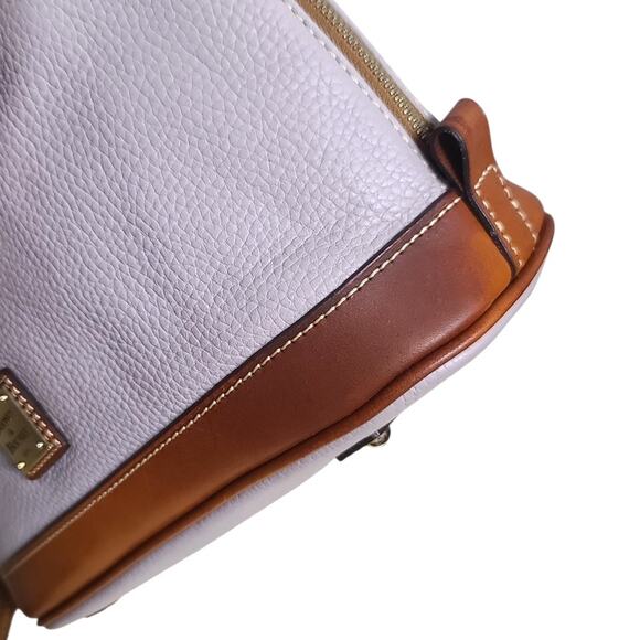 Dooney & Bourke Pebble Grain Zip Satchel Light Purple GUC - Picture 4 of 8